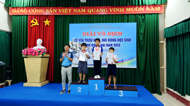 Biên Hòa giành hạng nhất toàn đoàn tại giải vô địch Cờ vua thiếu niên nhi đồng, học sinh tỉnh Đồng Nai năm 2022